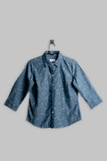 Patterned overshirt flat lay